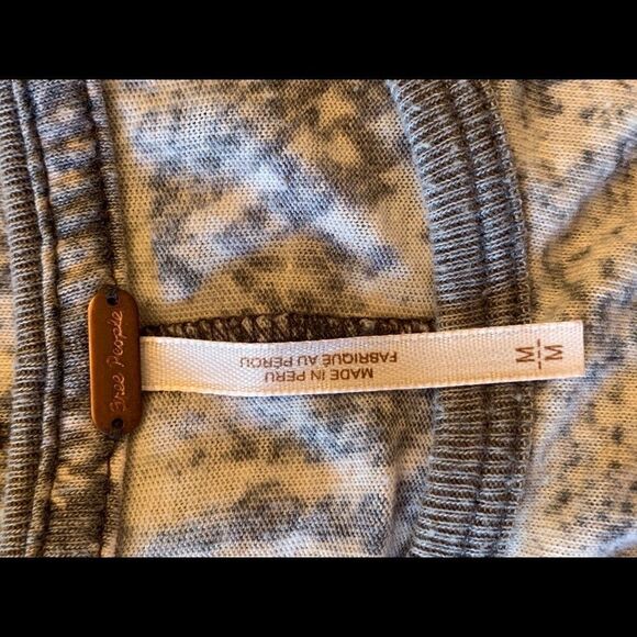 Free People Snake Skin print T-shirt blue - Picture 3 of 6